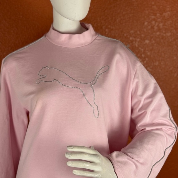 Puma Light Pink Long Sleeve Dress Size Medium - Picture 10 of 17